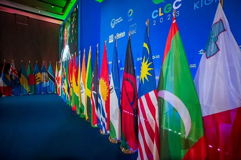 International conference plenary at Kigali Convention Centre with compliant audiovisual staging and event technology - GoodAV