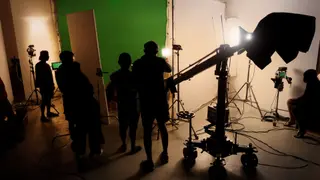 Film Crew Works Behind The Scenes On Set - Blog article illustration