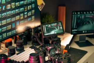 Professional 6K and 8K cinema camera rig with calibrated monitor for future-proof brand video production - GoodAV Kigali
