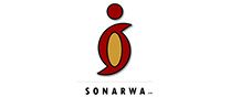 Sonarwa insurance company logo featuring a red and gold abstract symbol above the brand name text.