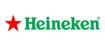 Heineken logotype in green text featuring the iconic red five-pointed star on a white background.