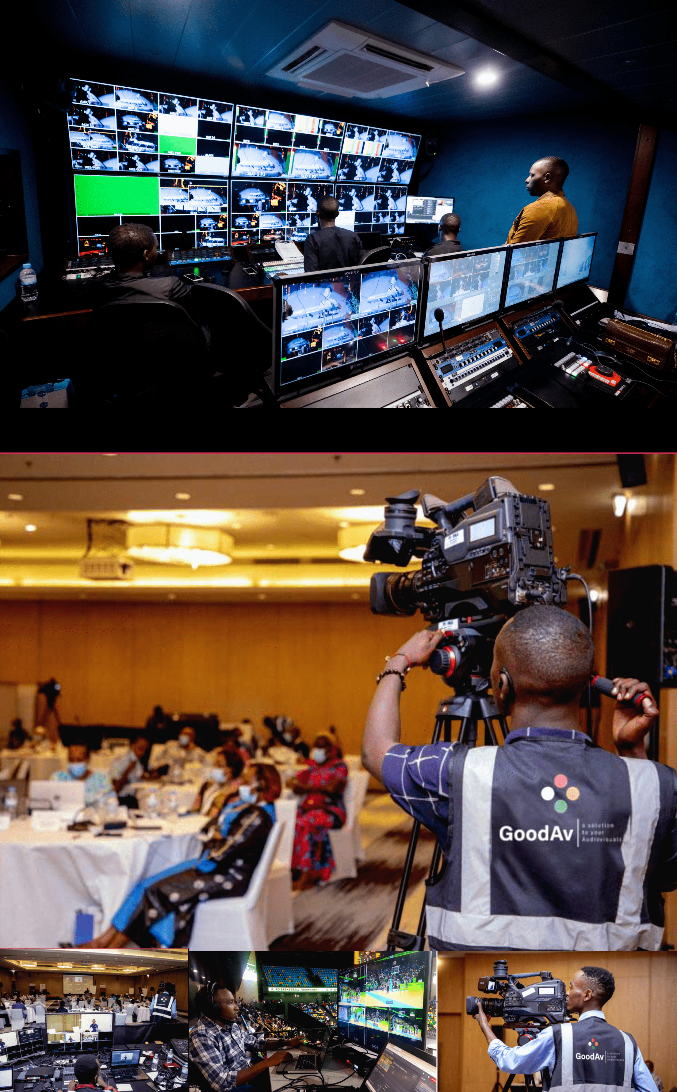 GoodAV production team in control room